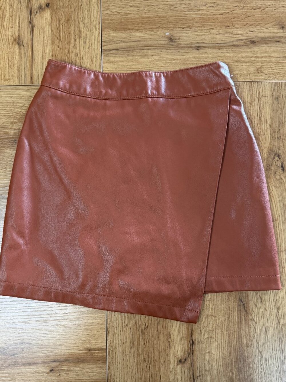 Faux leather skirt